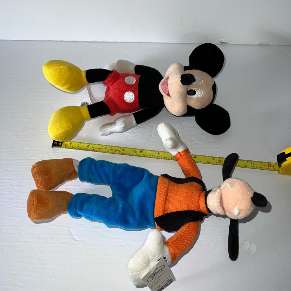 Disney Collection Goofy (with tags) and Mickey Mouse 10" Plush Stuffed Toy Lot - Picture 5 of 12